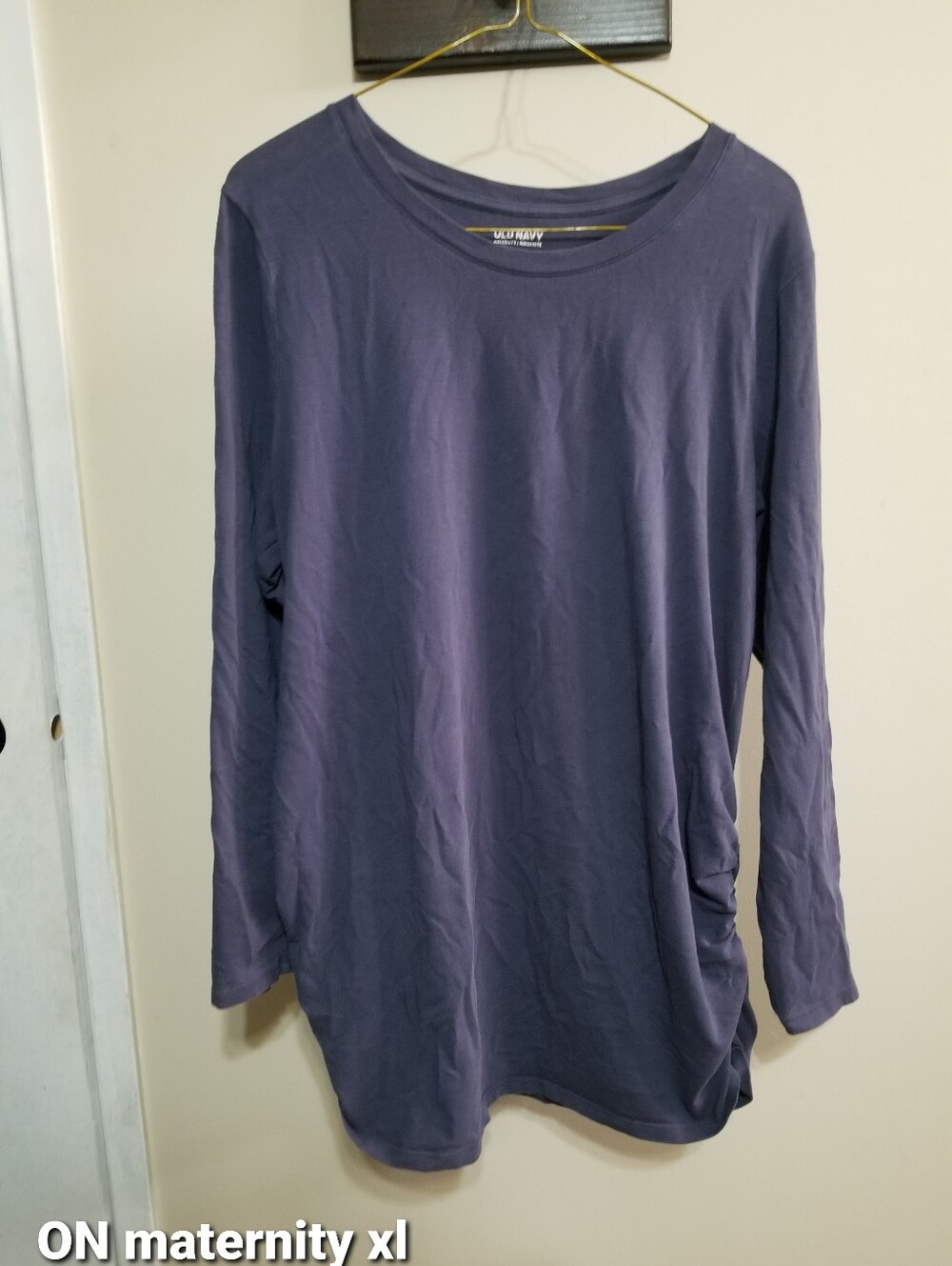 Old Navy Long Sleeve Maternity Top - Slate Blue